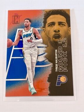 Tyrese Haliburton Topps Class Signature Orange/Blue Indiana Pacers Card